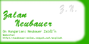 zalan neubauer business card